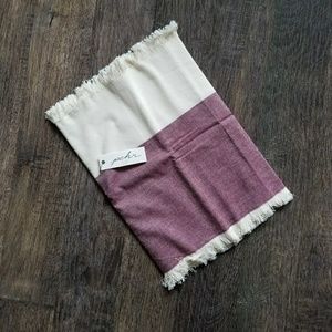 Pehr Chambray Table Runner, Wine/Natural